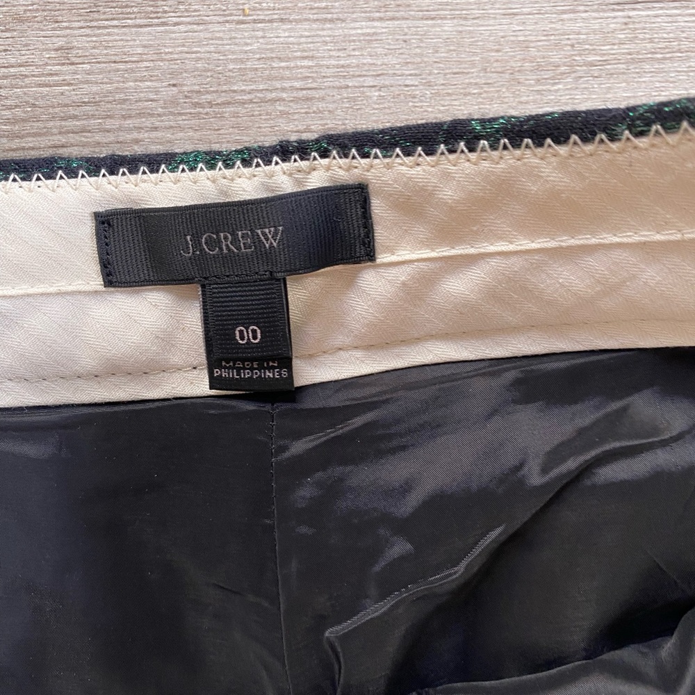 J. Crew evergreen jacquard patio pant - Picture 8 of 10